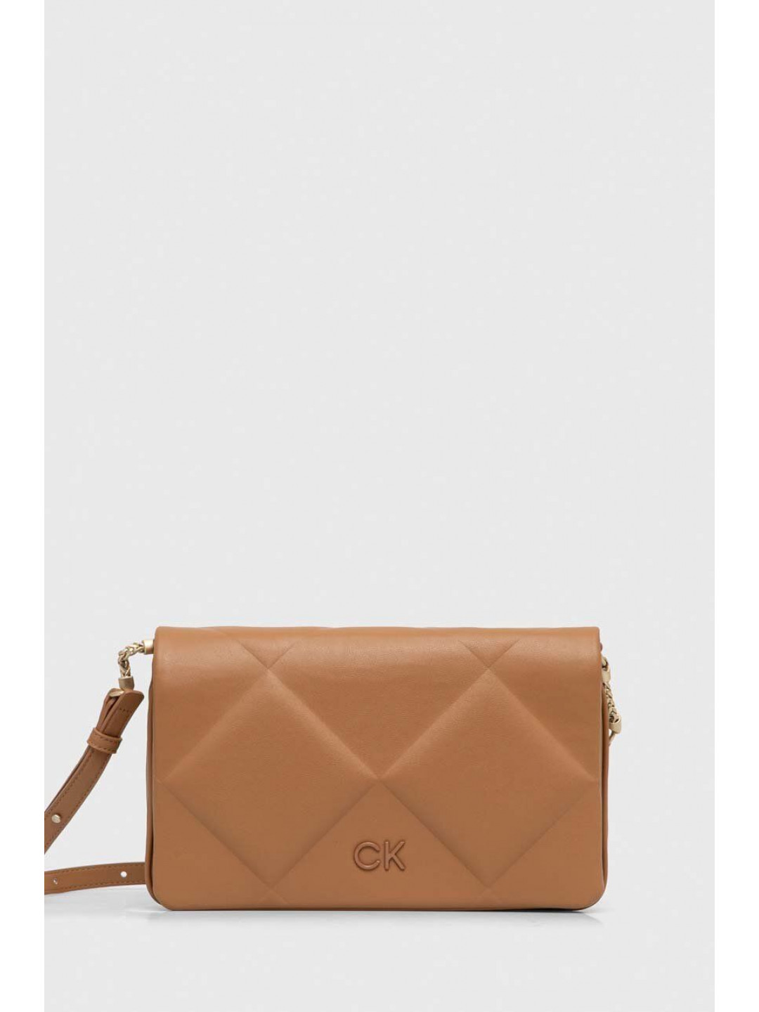 Kabelka Calvin Klein béžová barva K60K611021